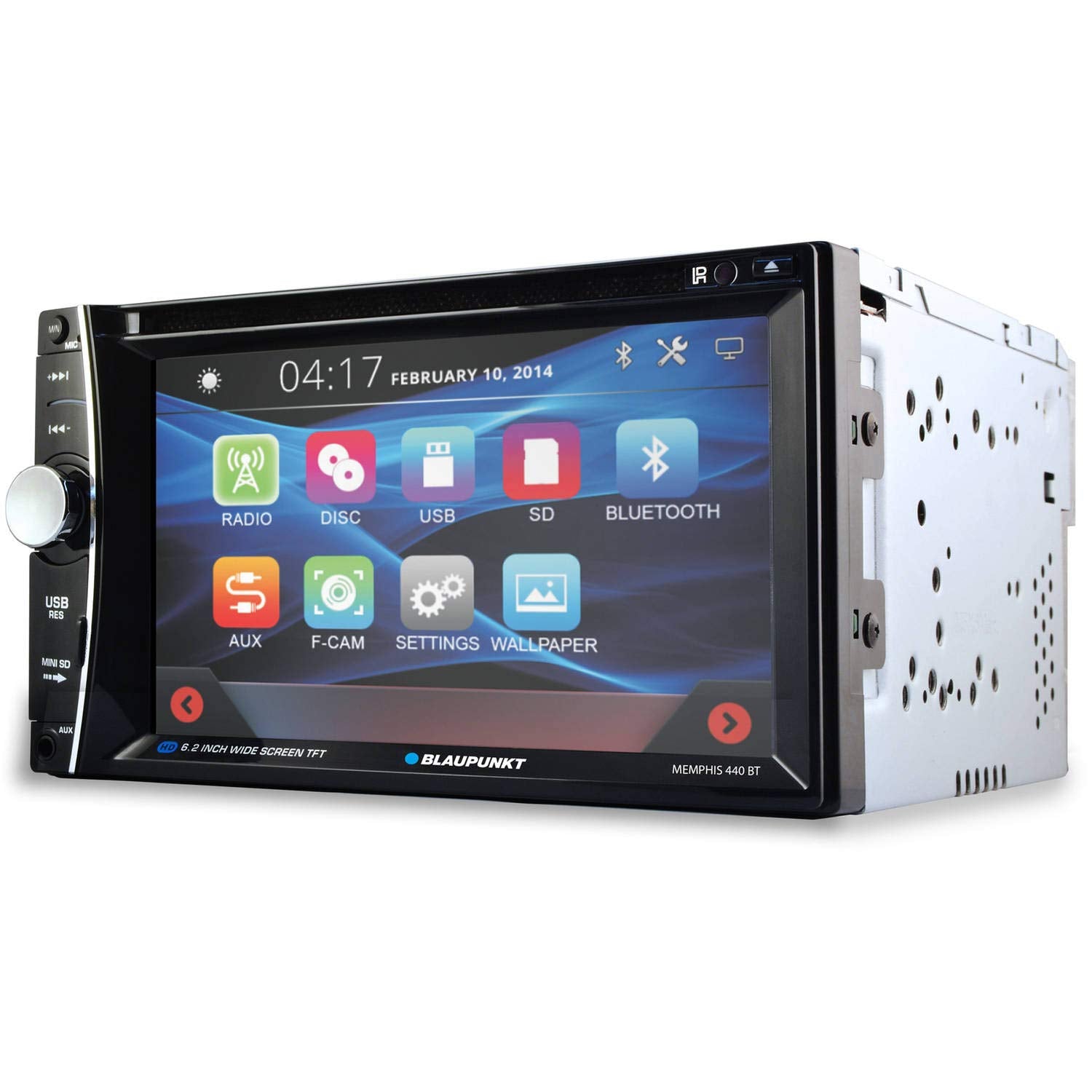 Blaupunkt MEMPHIS440BT - 6.2 in. Double-DIN In-Dash DVD Receiver with Bluetooth Blaupunkt MEMPHIS440BT - 6.2 in. Double-DIN In-Dash DVD Receiver with Bluetooth